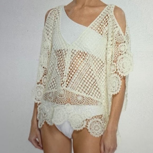 Ramy Brooks ASTRAS crochet top M/L - Picture 2 of 2